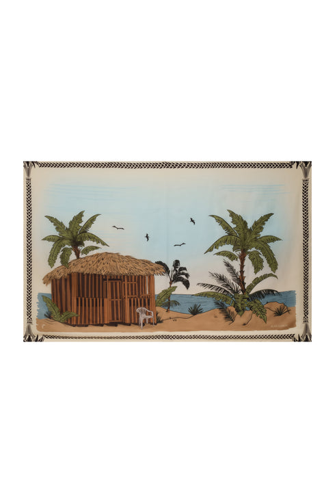 De La Falaise Cotton Silk Sarong / Sky Blue Pacific Shack